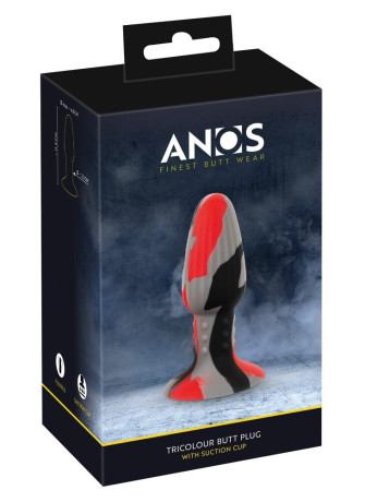 ANOS Triple Color Butt Plug w